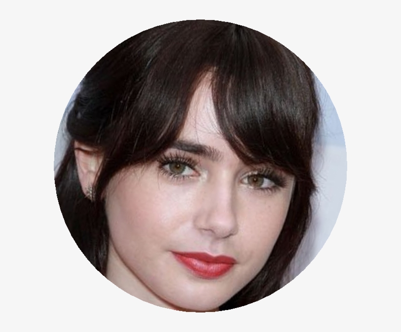 Lilycollins - Bob Cut, transparent png