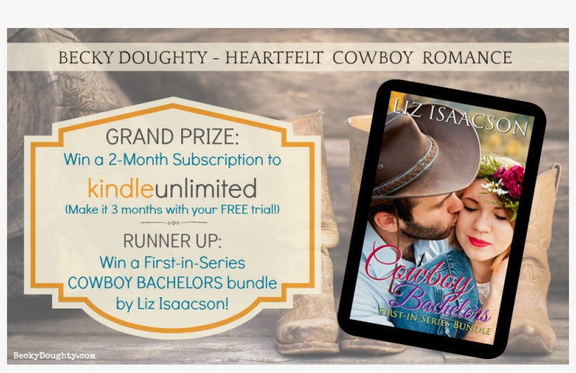 Kindle Unlimited Giveaway Liz Isaacson Cowboy Bachelors - Hero's Heart [book], transparent png