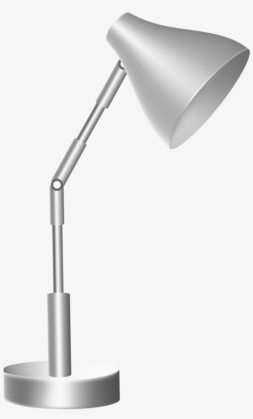 Silver Desk Lamp Png Clip Art, transparent png