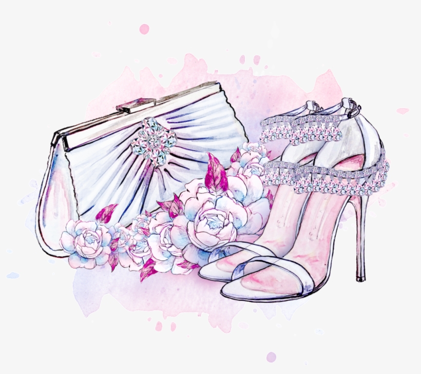 Romantic High Heel Hand Bag Png - Shoe, transparent png