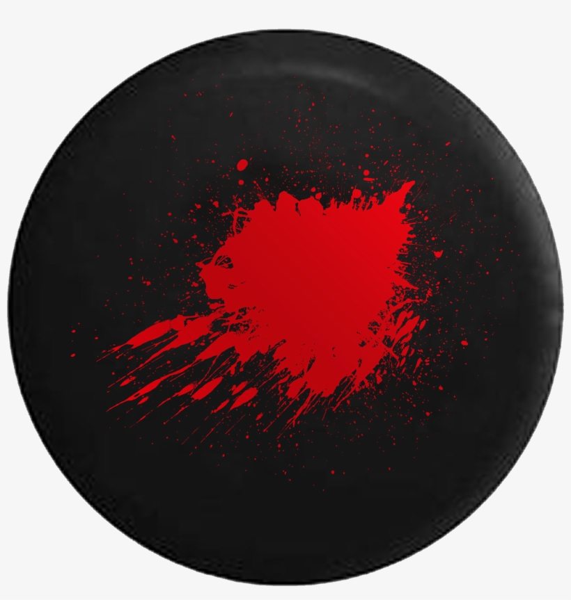Zombie Bloody Splatter Smear Of Blood Jeep Camper Spare - Circle, transparent png