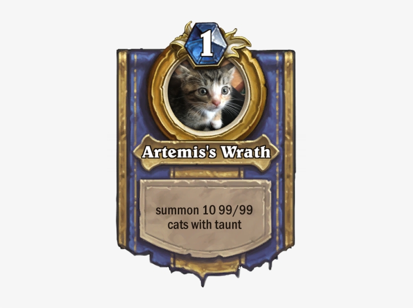 Hearthstone Card Generator - Knights Of The Frozen Throne Hunter, transparent png