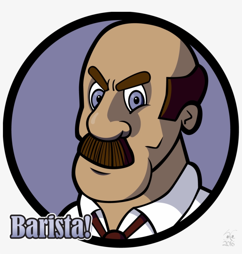 Published 14th January 2016 At 1200 × 1200 In Barista - Cartoon, transparent png