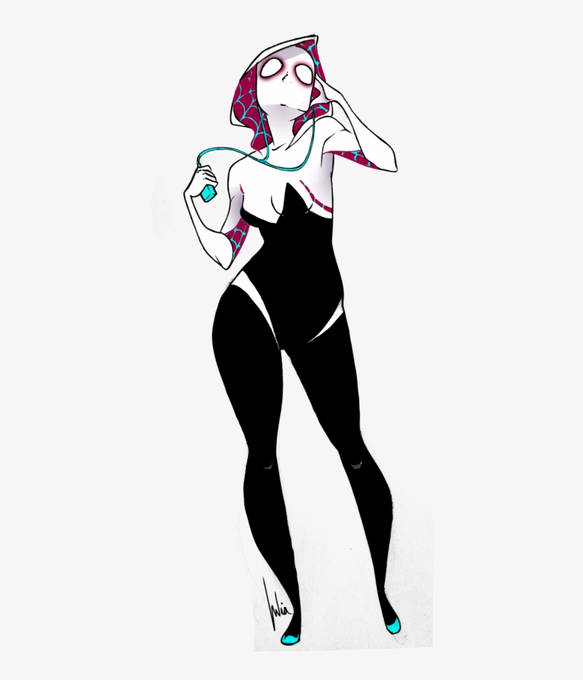 Spider-gwen By Julia Madrigal - Spider Gwen Comic Transparent, transparent png