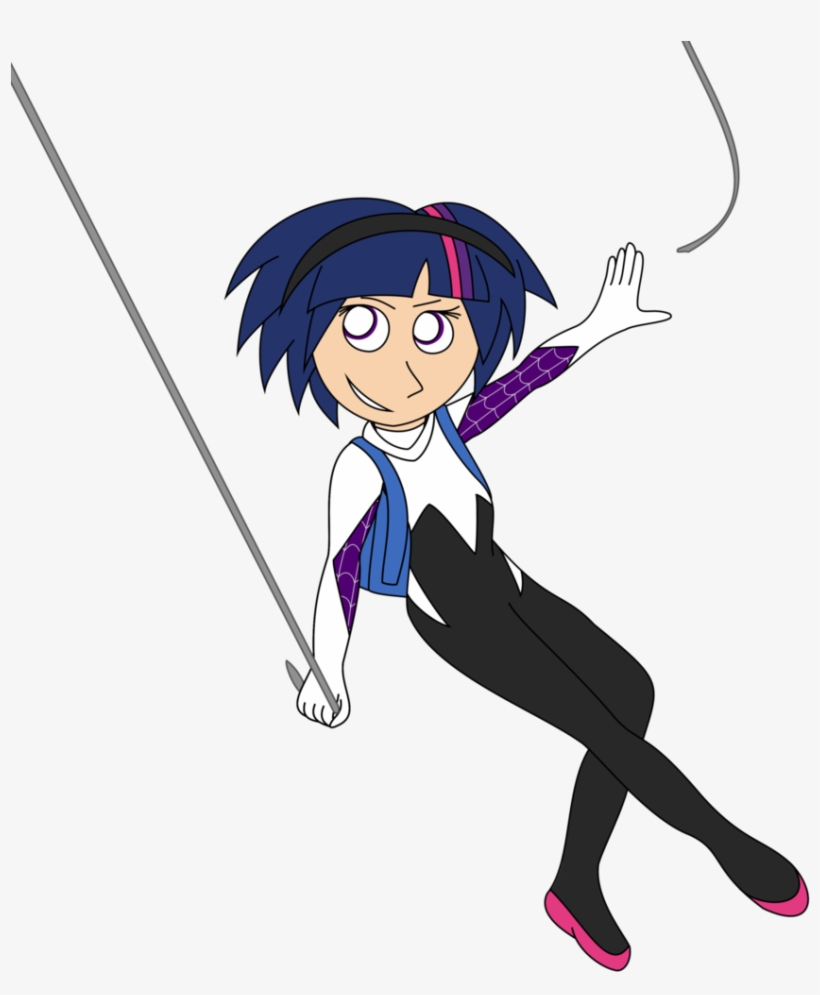 Joeycrick, Crossover, Gwen Stacy, Human, Humanized, - Spider-man: Into The Spider-verse, transparent png