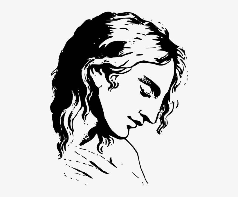 Tired Thinking Woman 2 Svg Clip Arts 474 X 599 Px, transparent png