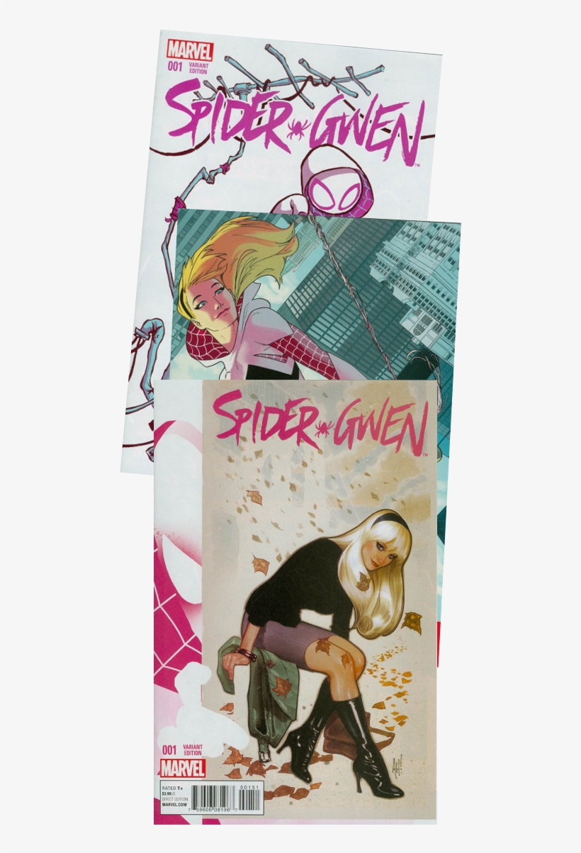 Spider Gwen Variants - Stan Lee Signed Spider-gwen Variant Comic W/hand Drawn, transparent png