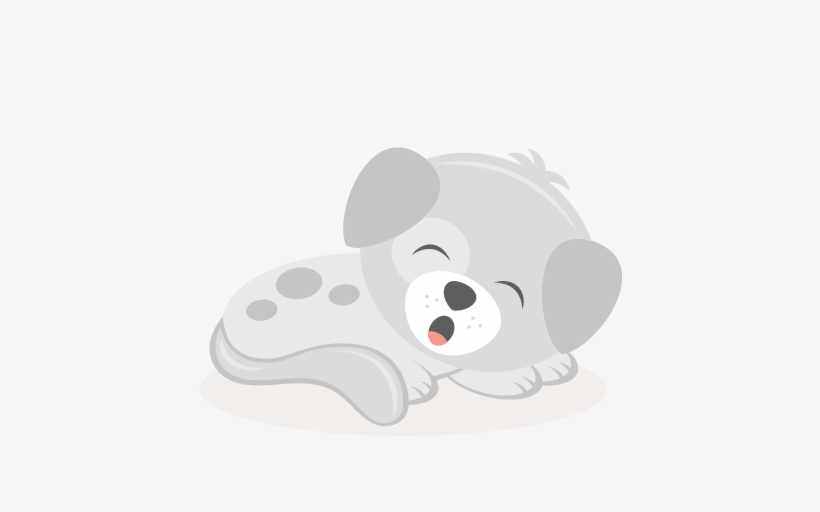 Tired Puppy Svg Scrapbook Cut File Cute Clipart Files - Cricut, transparent png