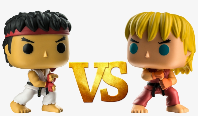 Ryu Vs Ken Special Attack Pop Vinyl Figure Bundle - Ken Funko Pop Street Fighter, transparent png