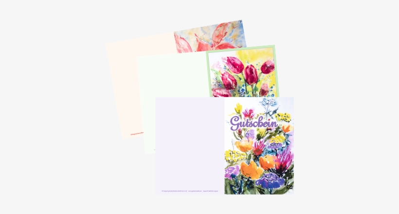 Gift Vouchers With Watercolour Drawings With Flower - Voucher, transparent png