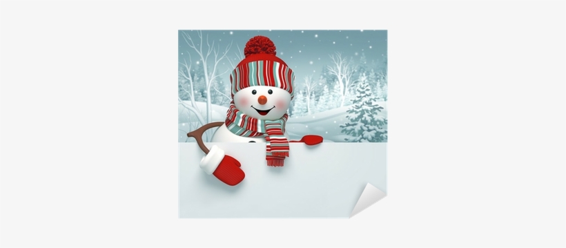 3d Snowman, Christmas Banner, Winter Background Sticker - Killarney Mall Snow World, transparent png