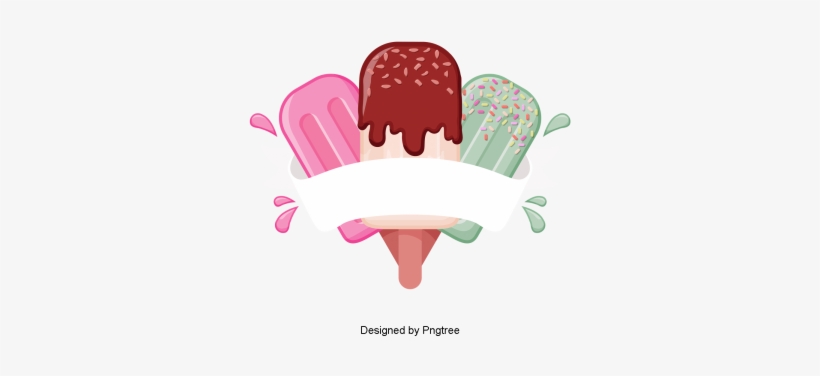 Cartoon Hand-painted Dessert Ice Cream, Desserts, Ice - Melting Cuco, transparent png