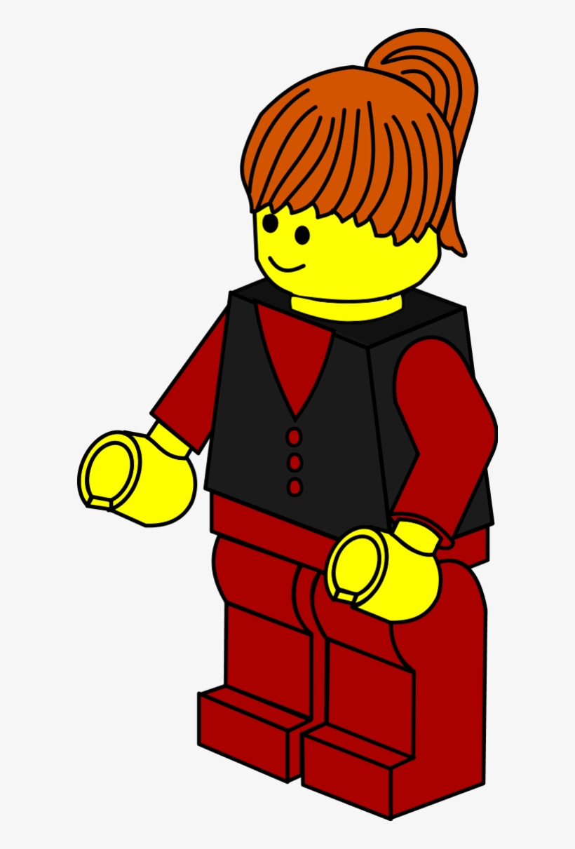 Clipartix - Lego Construction Worker Coloring Pages, transparent png