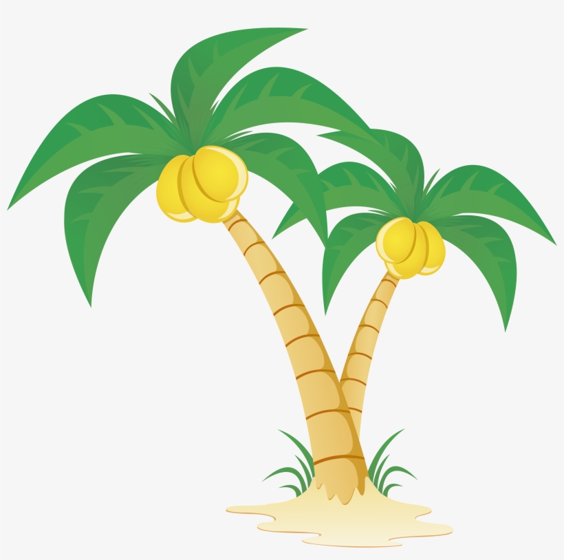 Arecaceae Tree Clip Art - Coconut Tree Vector Png, transparent png