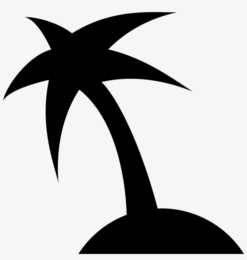 Svg Shapes Palm Tree - Palm Tree Icon Png, transparent png
