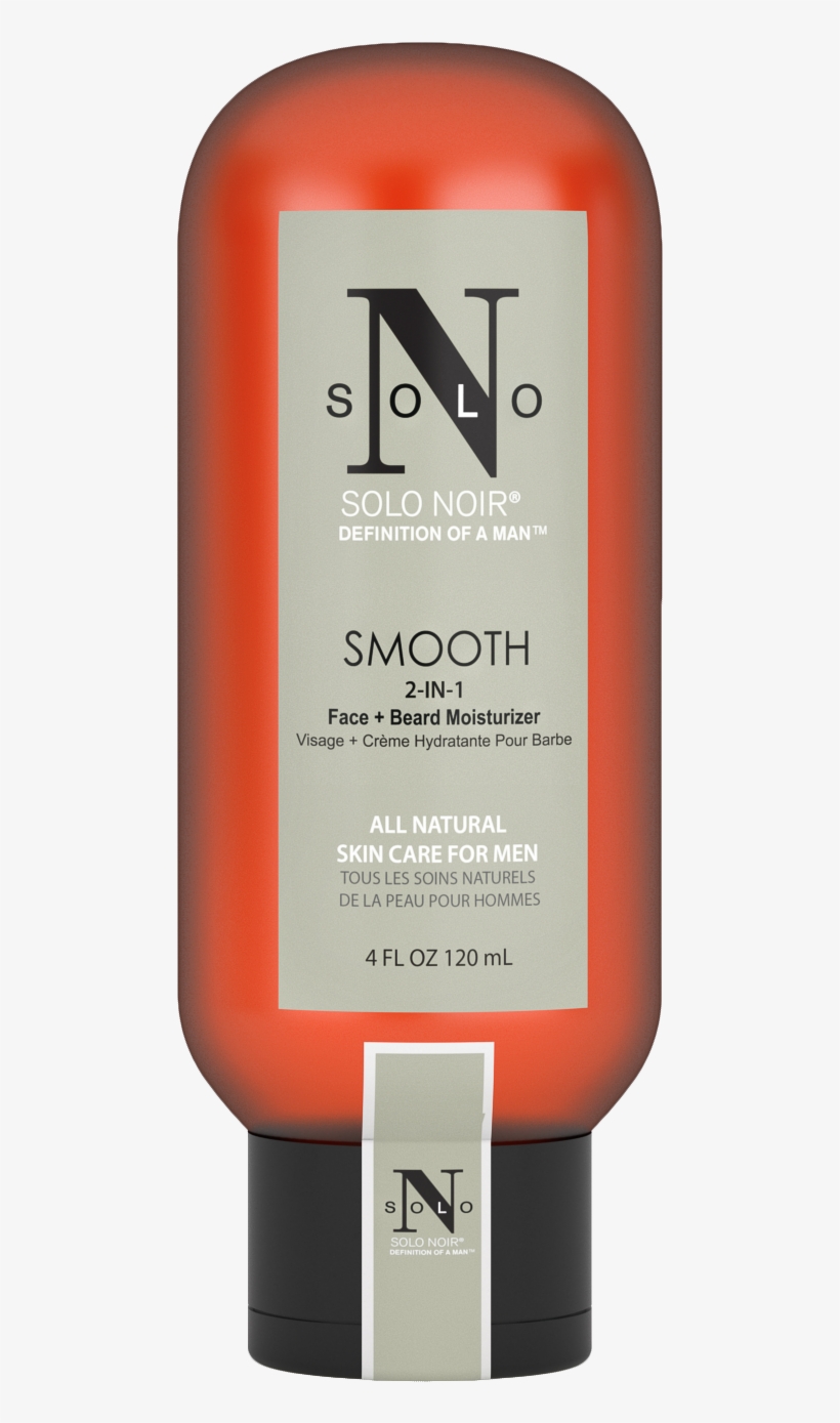 Smooth 2 In 1 Face Beard Moisturizer Soften And Moisturize - Solo Noir, transparent png