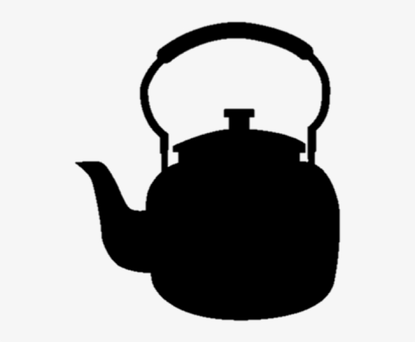 Silhouette Teapot Png - Kettle Silhouette, transparent png