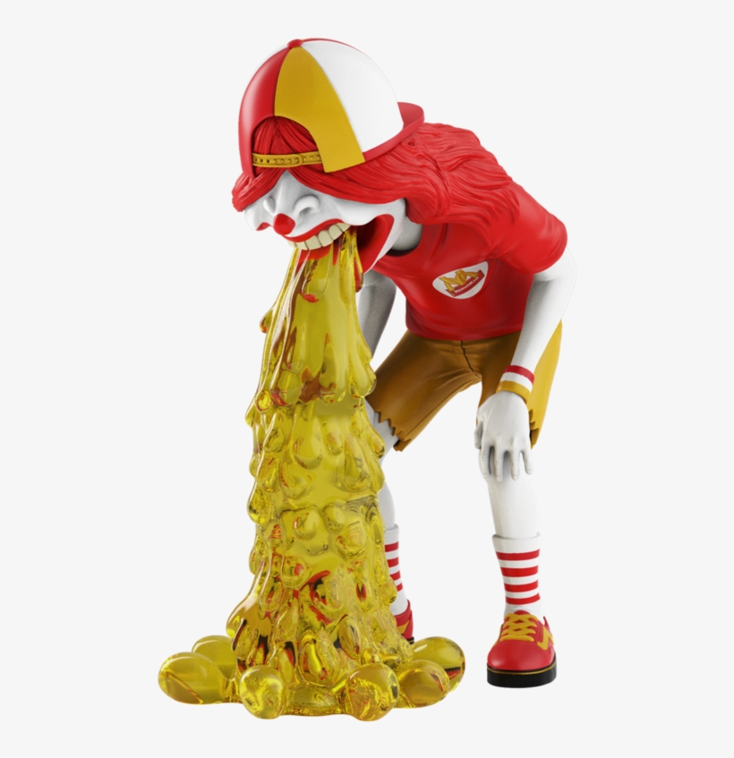 Vomit Kid Fastfoodred Edition By Okeh X Mighty Jaxx - Okeh Vomit Kid, transparent png