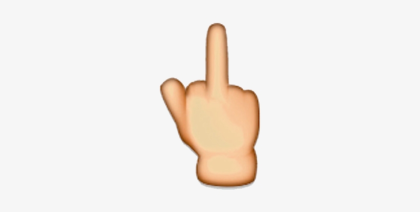 Emoji 🖕, transparent png