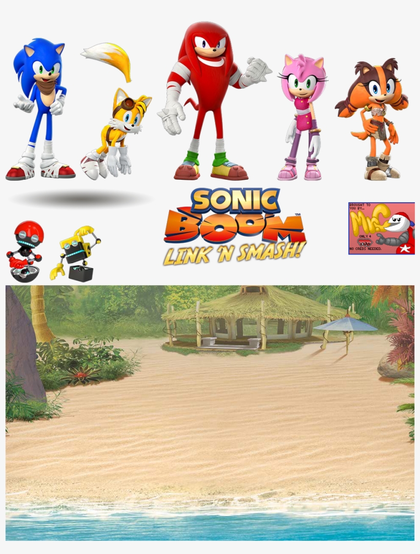 Click For Full Sized Image Characters And Title Screen - 12 Special Sonic The Hedgehog Inspired Party Picks, transparent png