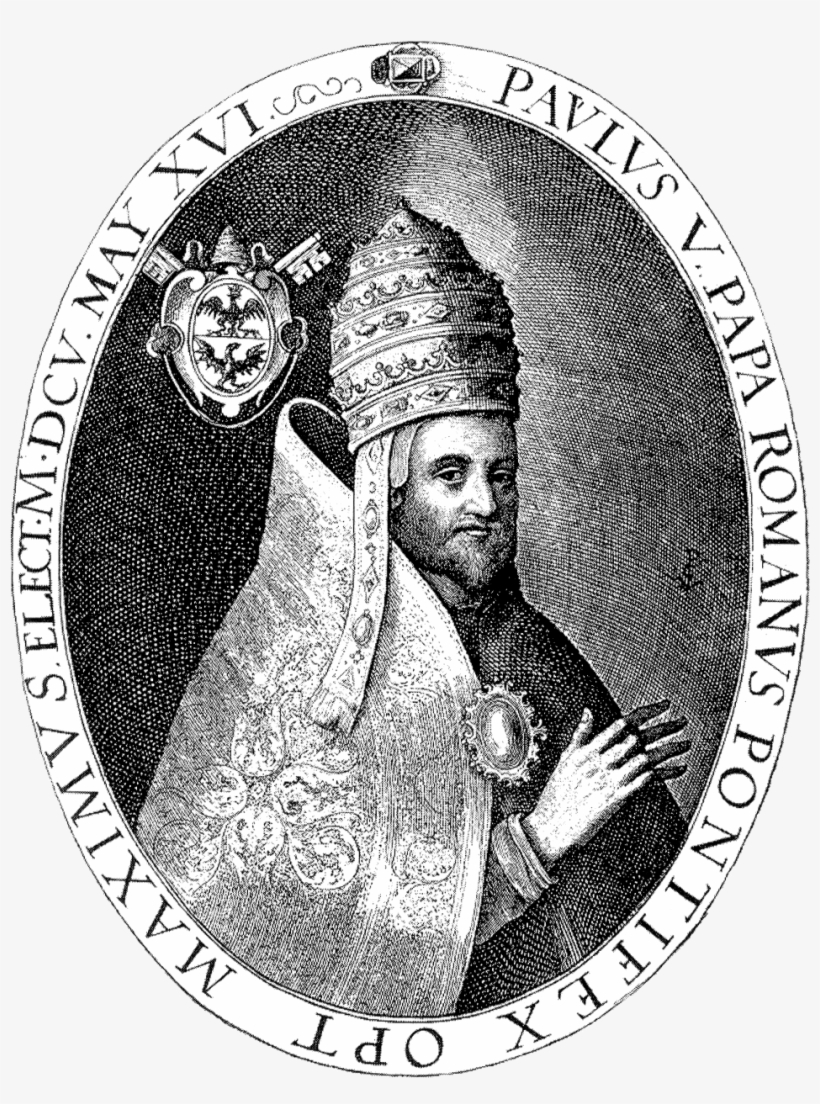Pope Paul V By Crispyn De Passe - Giclee Painting: Art Print: Paul V Art Print, 24x18in., transparent png