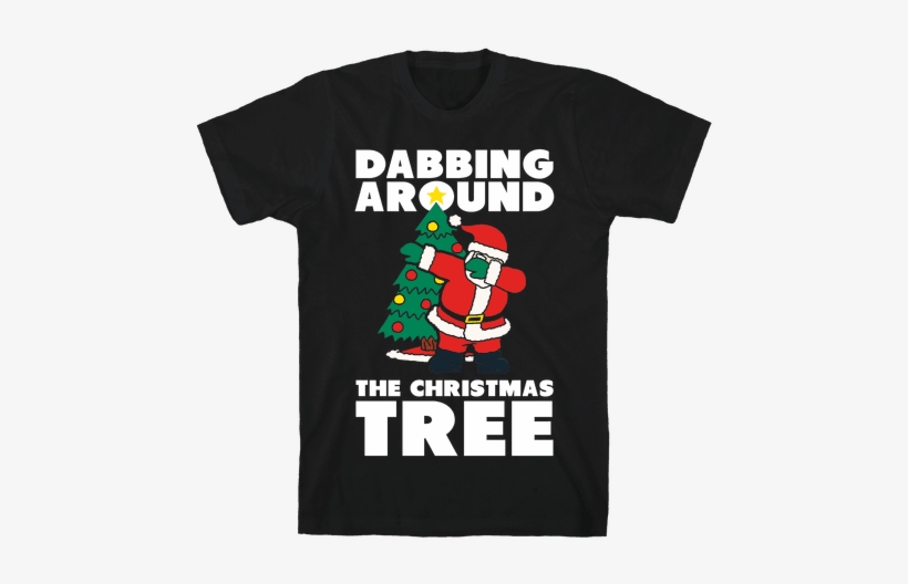 Dabbing Around The Christmas Tree Mens T-shirt - Dabbing Around The Christmas Tree, transparent png