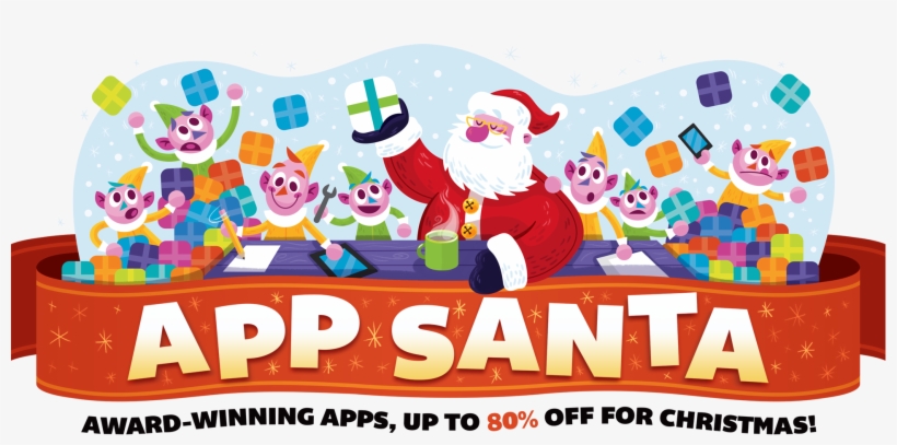App Santa Once More Offers Up To 80% Christmas Discount - App Santa, transparent png