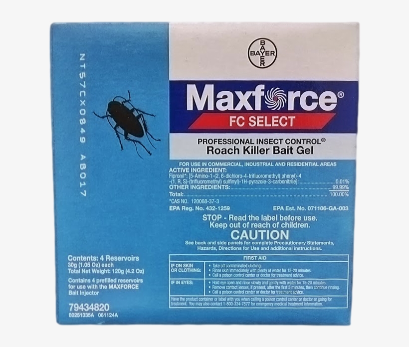 Maxforce Fc Select Roach Bait Gel Front - Maxforce Fc Roach Bait Gel, transparent png