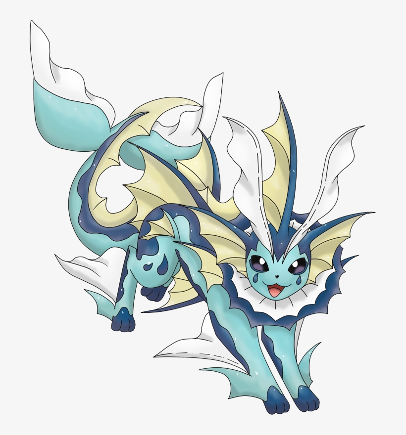 Mega Vaporeon - Pokemon Vaporeon Mega Evolution, transparent png