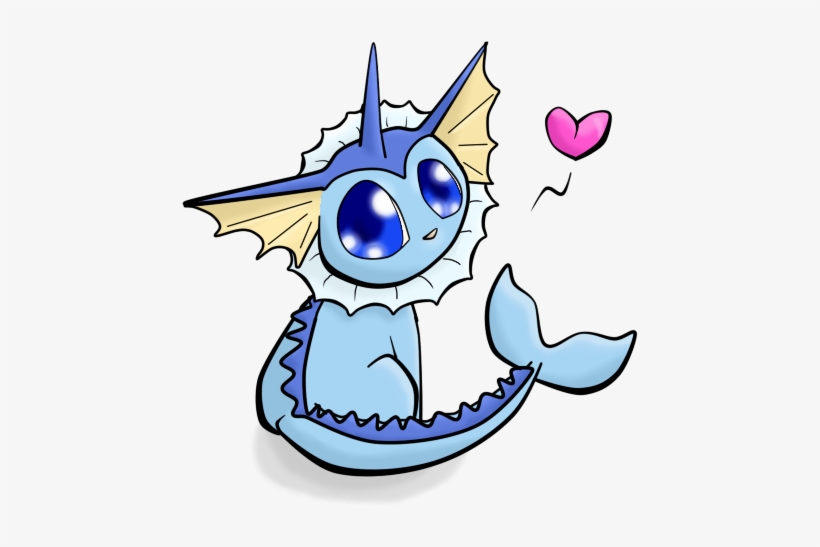 Vaporeon Chibi By Spiritofhearts-d5qm4sr - Vaporeon Chibi Gif, transparent png