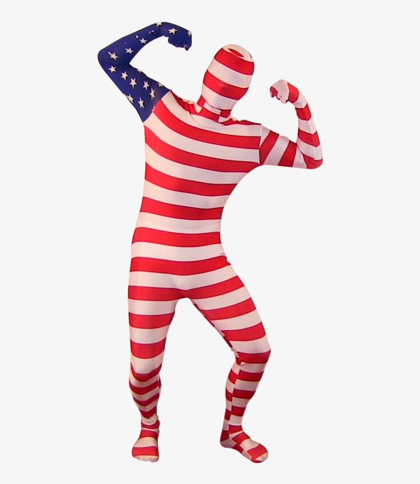 Politically Incorrect » Thread - American Flag Spandex Body Suit, transparent png