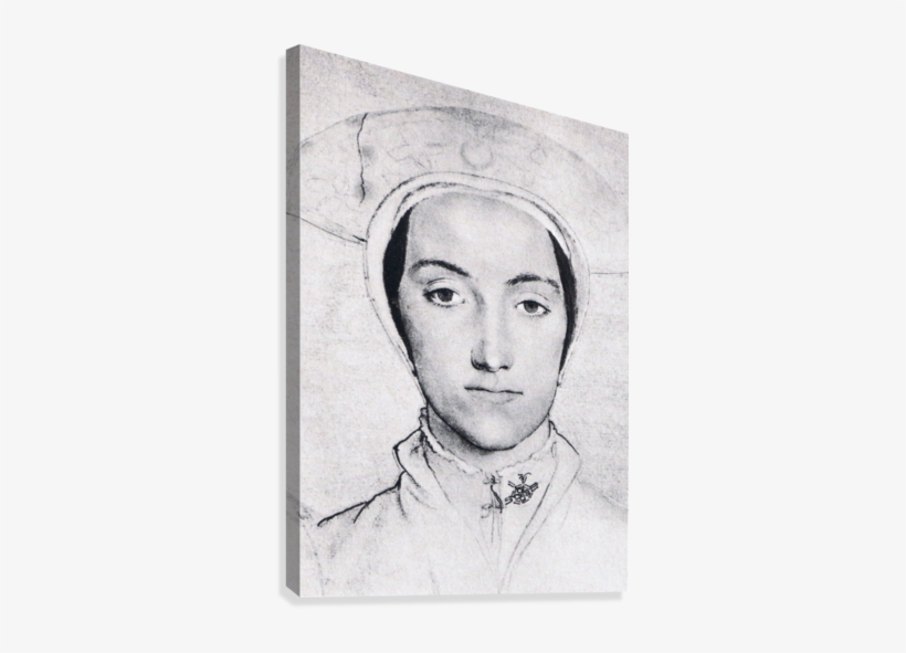 Portrait Of Anne Boleyn - Anne Boleyn Holbein Drawing, transparent png