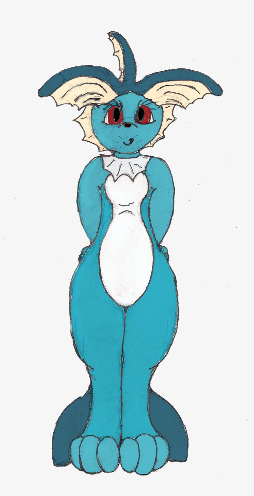 Anthro Vaporeon - September 29, transparent png