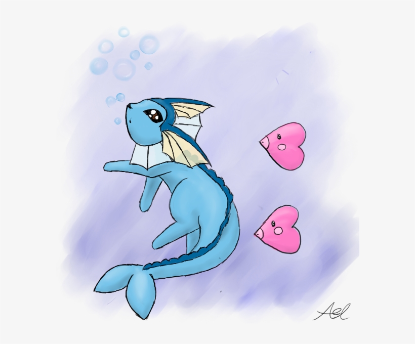 Vaporeon - Cartoon, transparent png
