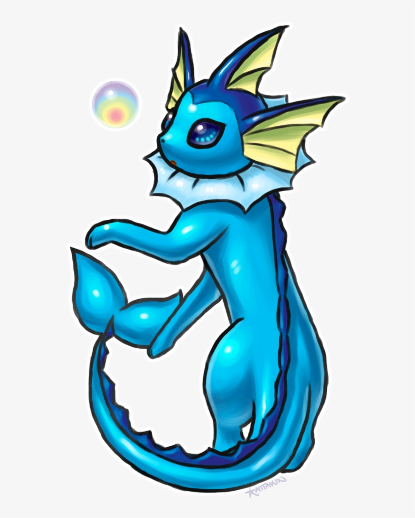 Vaporeon By ~kattakin On Deviantart - Vaporeon Transparent, transparent png