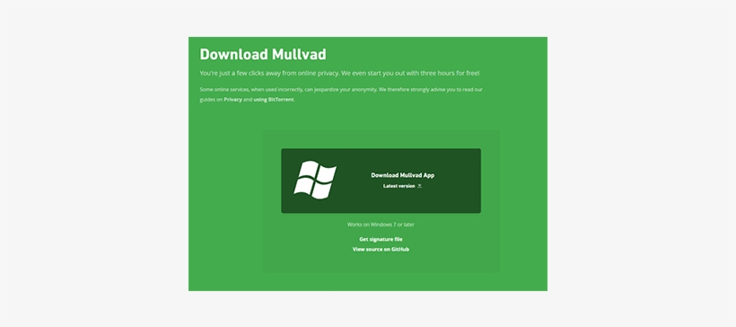 Mullvad Download Button In Our Mullvad Vpn Review - Mullvad, transparent png