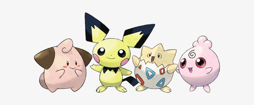 Mélo, Pichu, Togepi & Toudoudou Beautiful Pictures, - Giant Pichu, transparent png