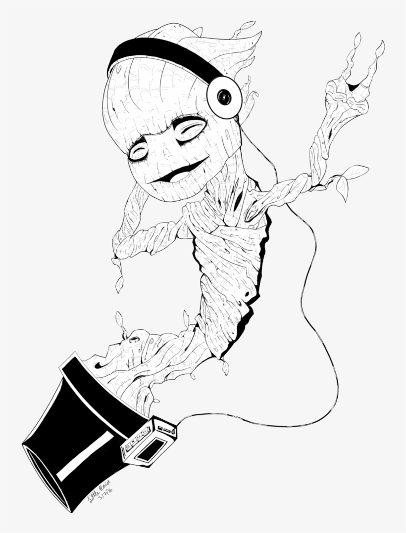 Baby Groot By Pichu Png - Groot Lineart, transparent png