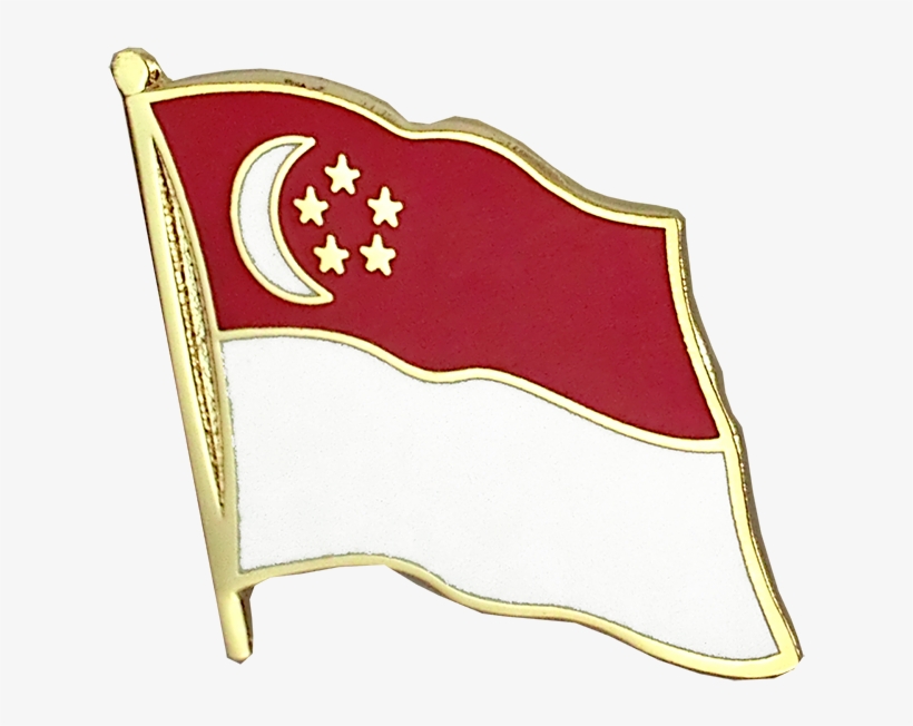 Flag Lapel Pin - Singapore - Flag Lapel Pin, transparent png