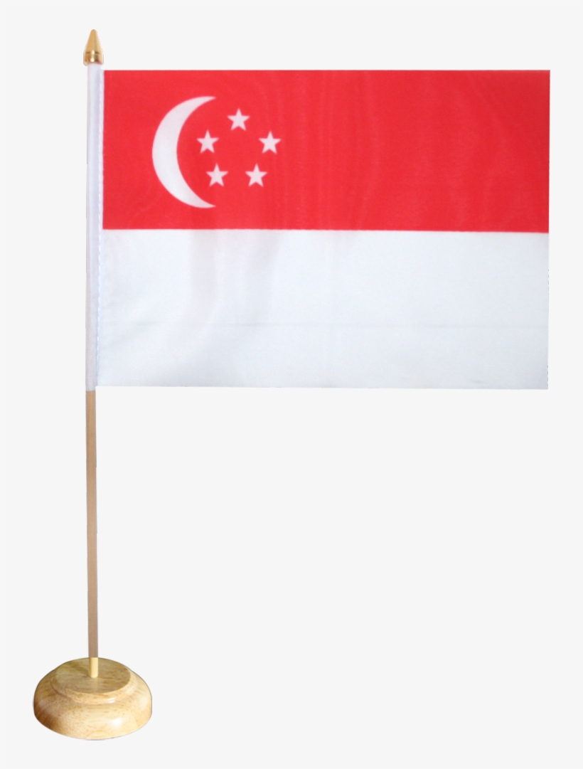 Singapore Table Flag - Singapore, transparent png