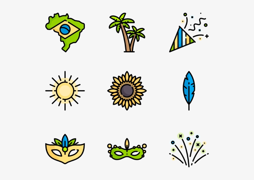 Brazilian Carnival - Icons Brazil, transparent png