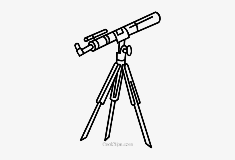 Telescope - Telescope Line Drawing Png, transparent png
