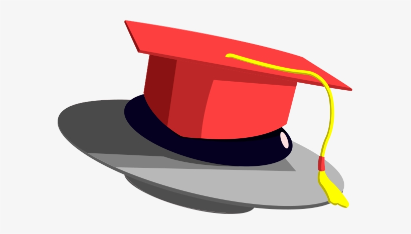 Dibujo De Un Ovni Con Un Birrete - Togas Y Birretes Graduacion, transparent png