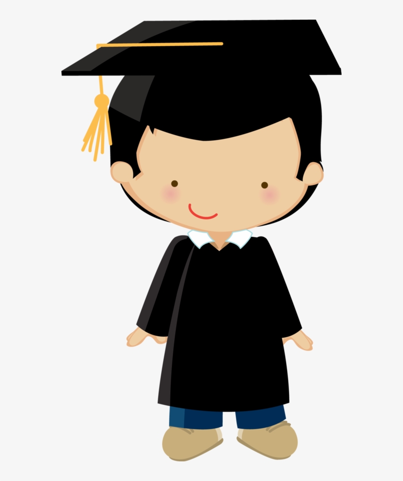Formatura Bonecos Cute Em Png Pinterest Clip - Niños Graduados, transparent png