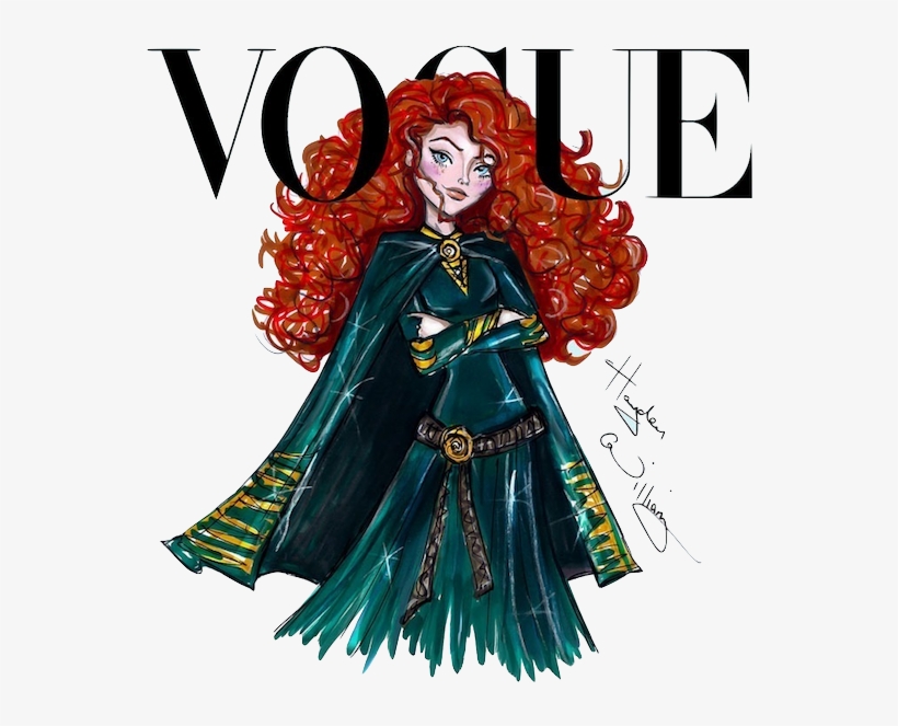 Disney Divas For Vogue By Hayden Williams - Vogue Merida Disney, transparent png