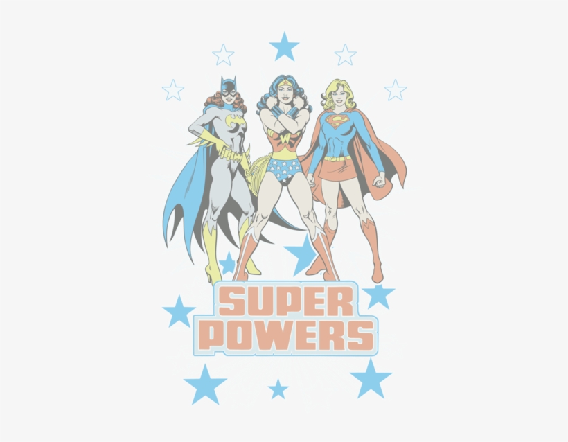 Dc Comics Super Powers X3 Women's T-shirt - Dc Super Heroes: My First Book Of Girl Power [board, transparent png