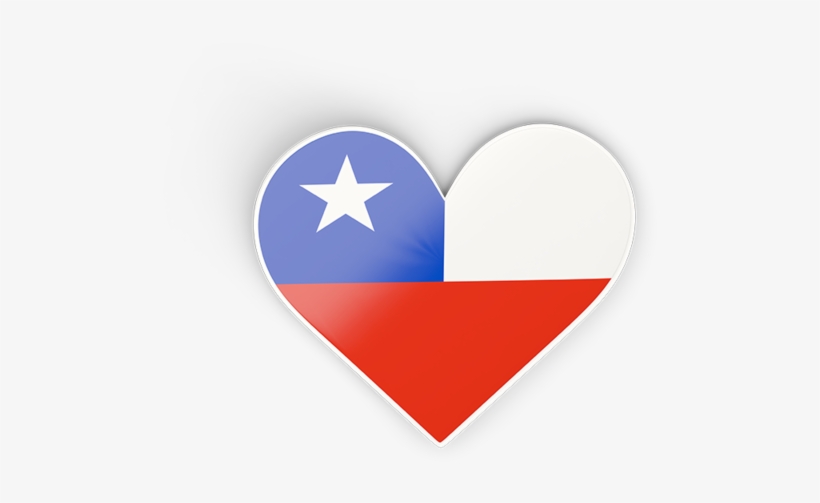 Chile Flag Png Heart, transparent png