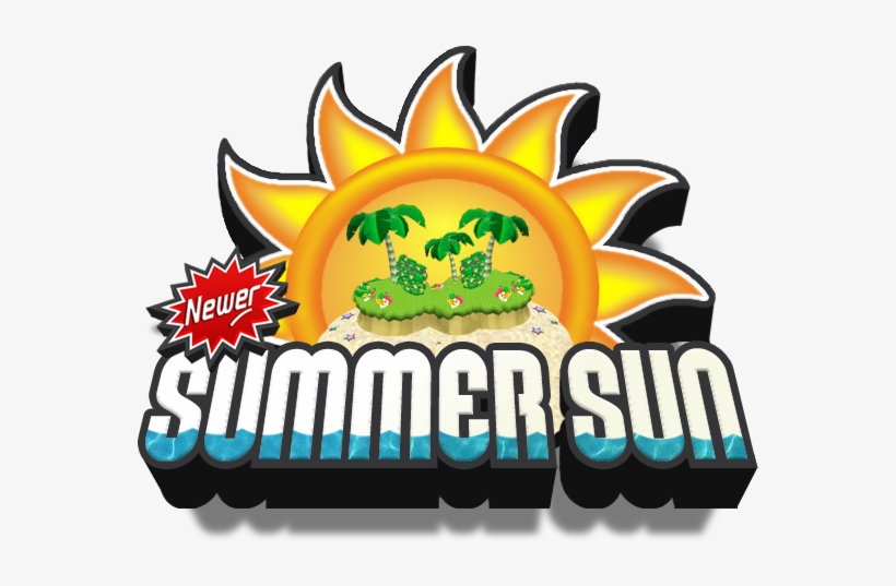 Newer Summer Sun Logo - Newer Super Mario Bros Wii Summer Sun, transparent png