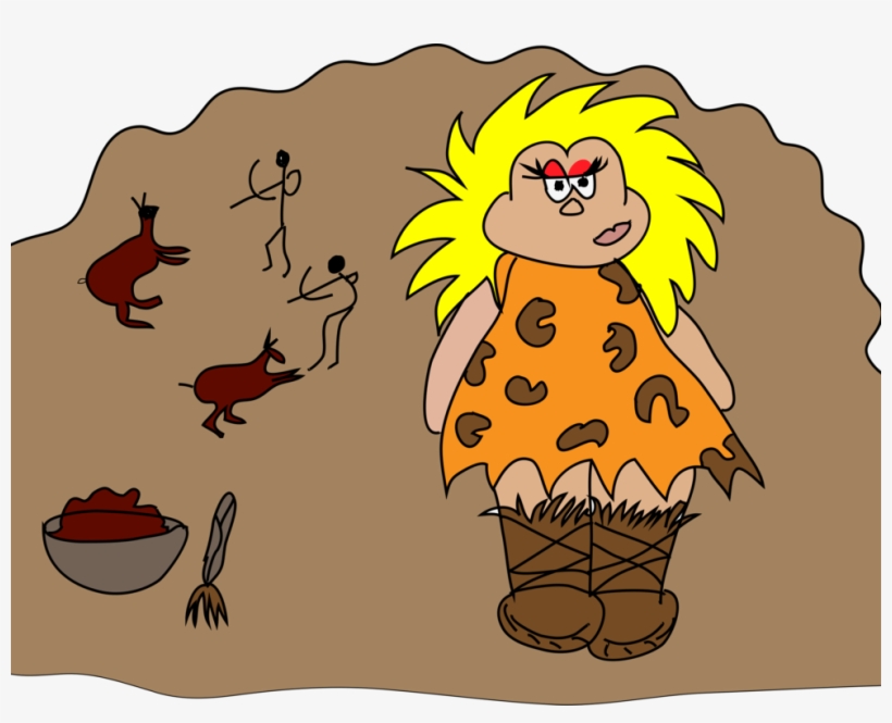 Lion Cave Painting Bears' Cave - 6oz Stainless Steel Hip Flask Of Cavewoman, transparent png