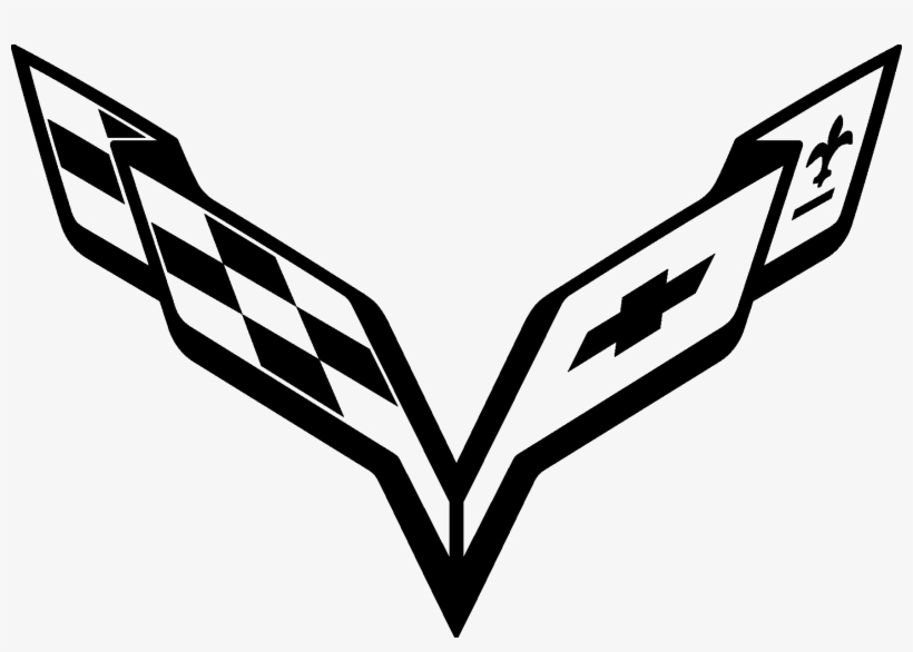 Corvette - Corvette Emblem Clip Art, transparent png